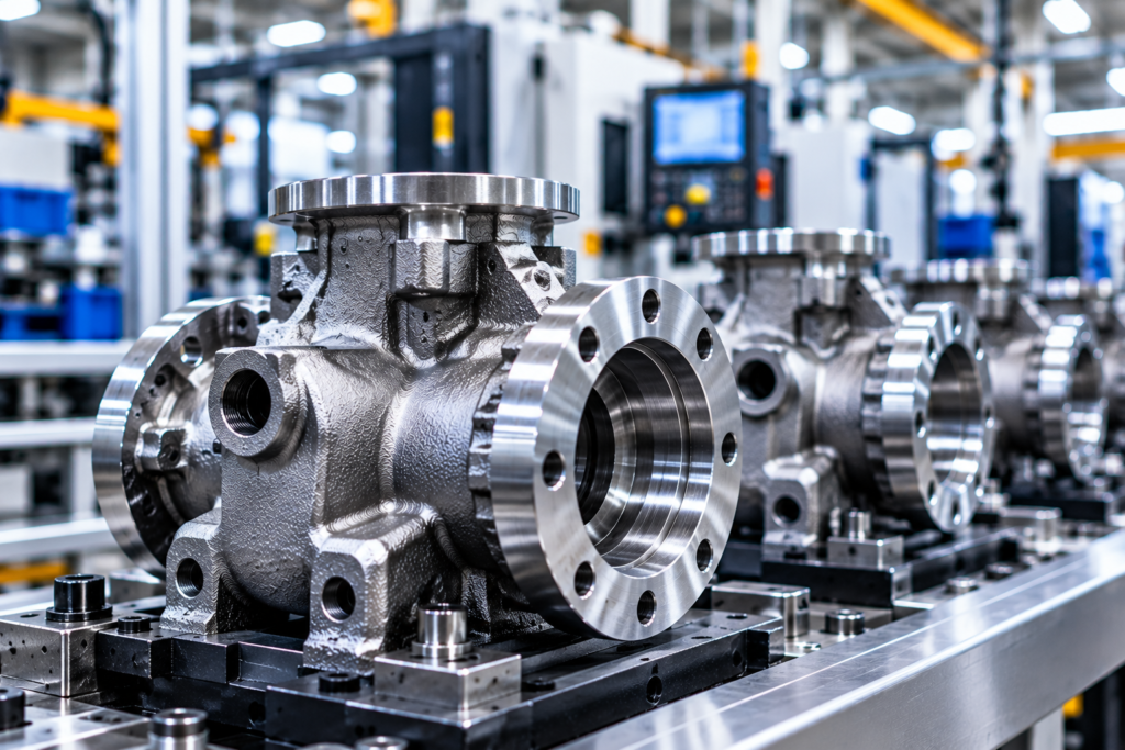 Industrial metal castings and forgings with precision machined surfaces