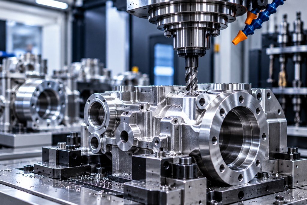 Precision CNC machining of complex metal components for industrial applications